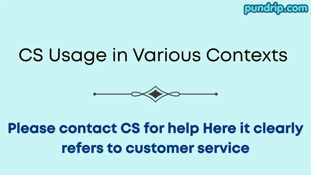 CS Usage in Various Contexts 