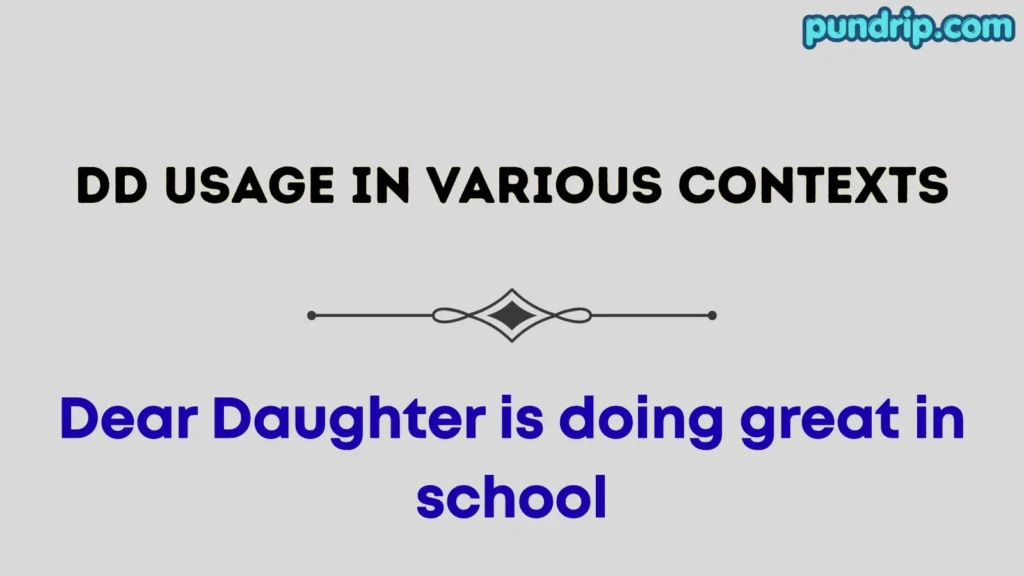 dd Usage in Various Contexts
