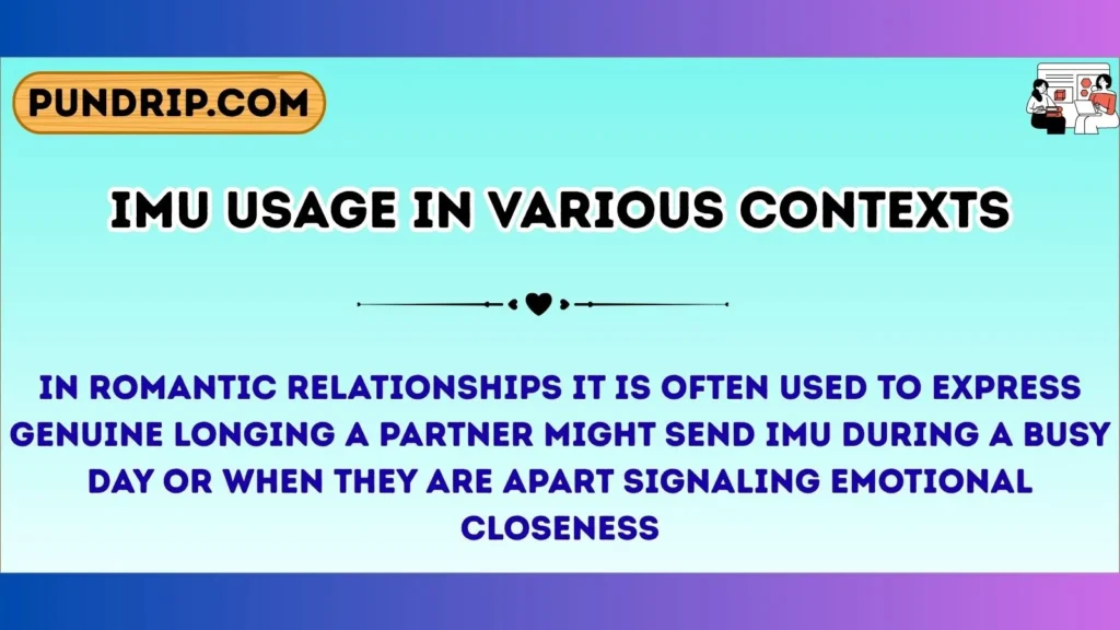 imu Usage in Various Contexts