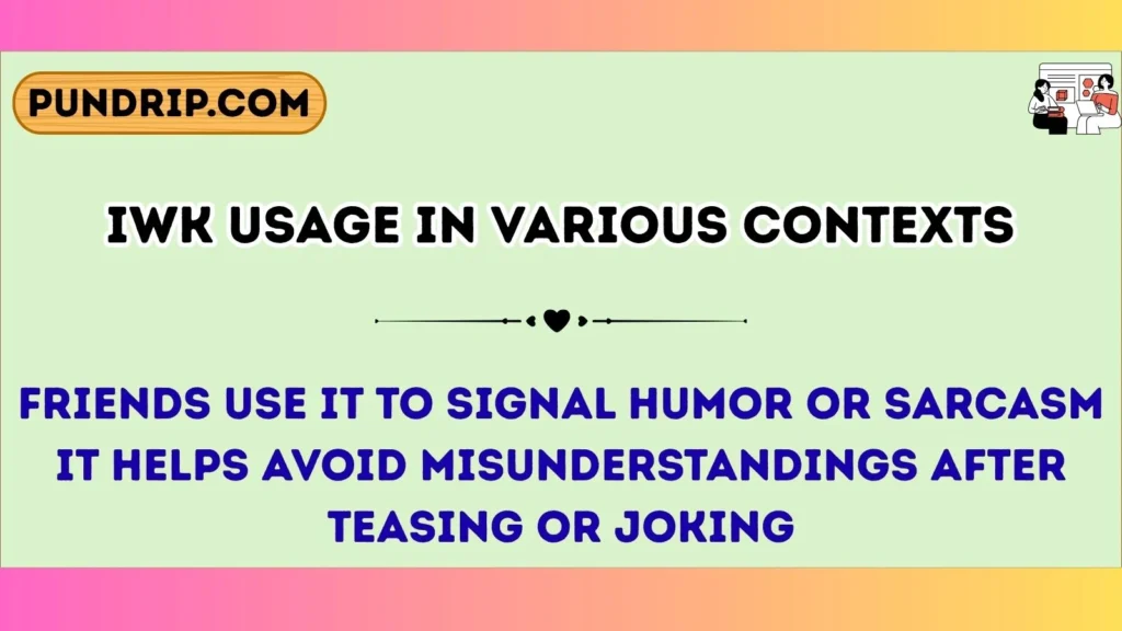 iwk Usage in Various Contexts