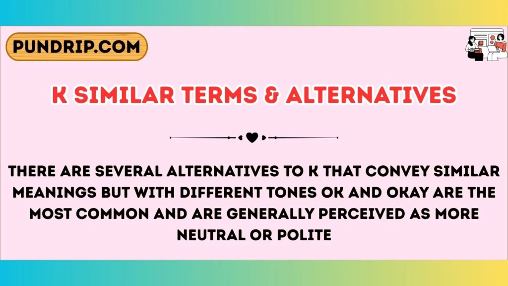 k Terms & Alternatives