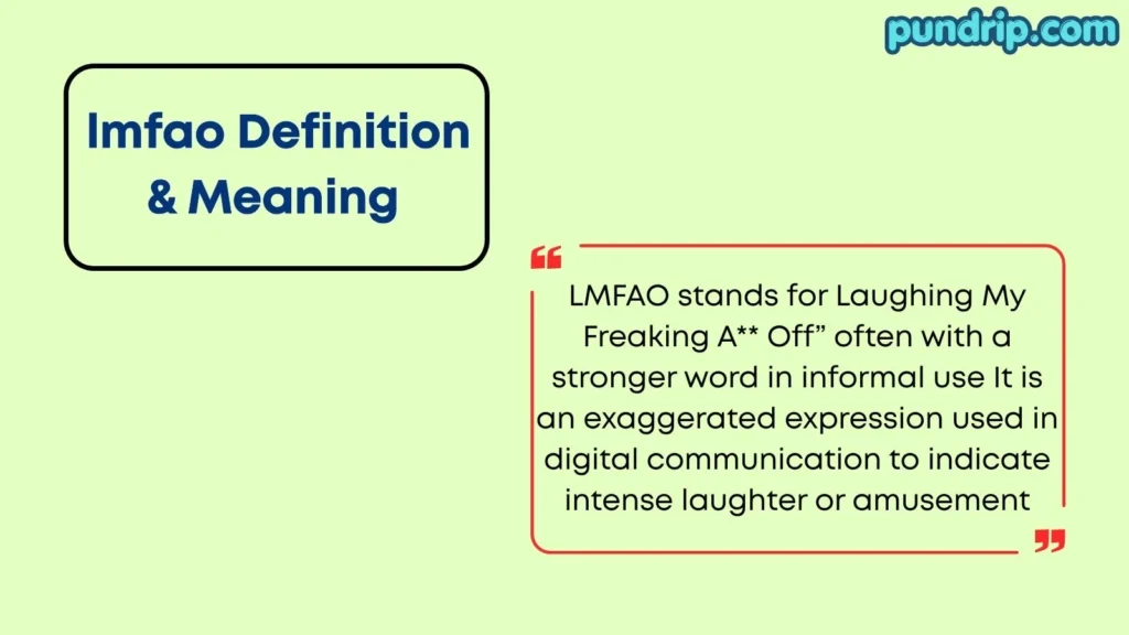 lmfao Definition & Meaning 