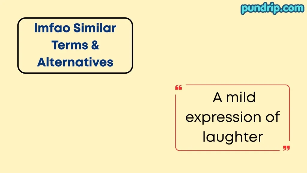 lmfao Similar Terms & Alternatives