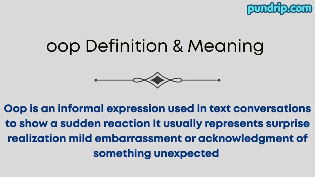 oop Definition & Meaning 