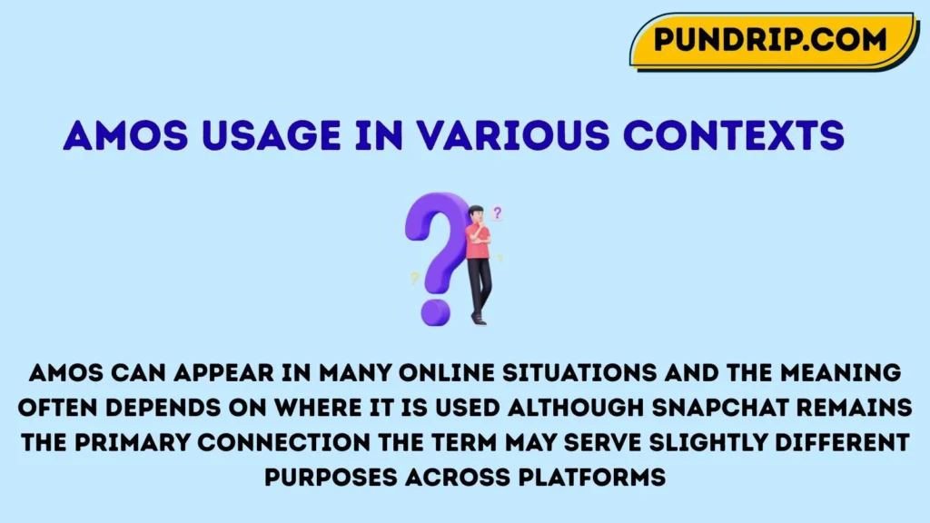Amos Usage in Various Contexts
