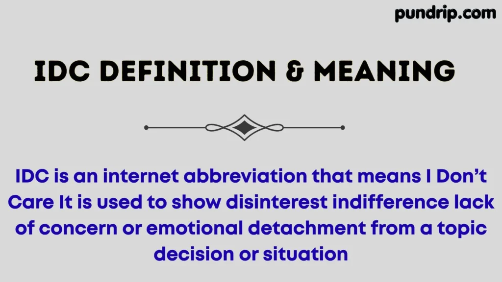 idc Definition & Meaning