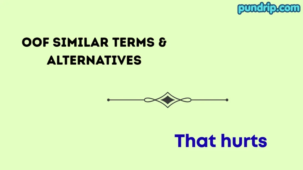 oof Similar Terms & Alternatives
