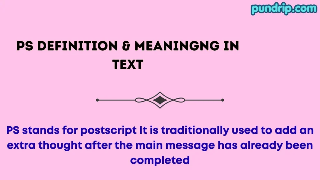 ps Definition & Meaning