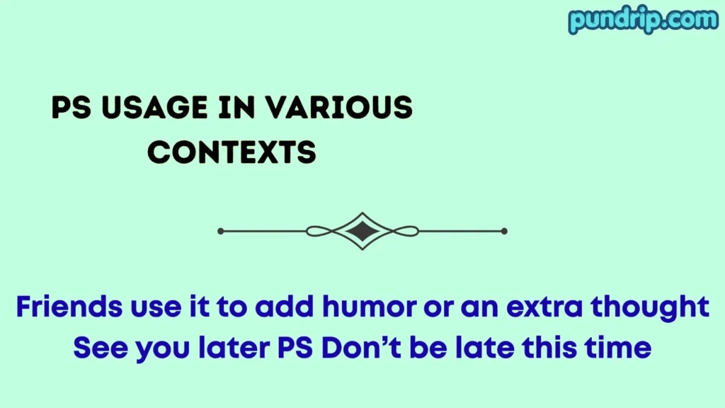 ps Usage in Various Contexts