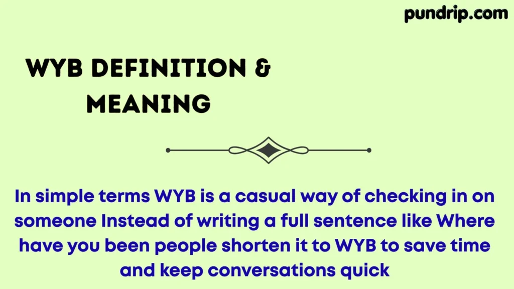 WYB Definition & Meaning