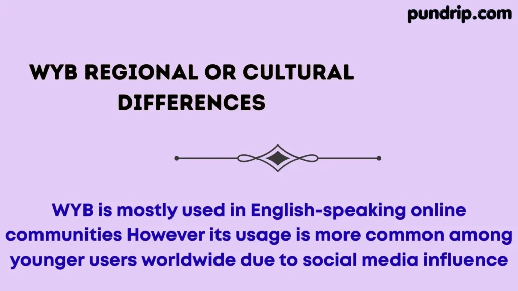 WYB Regional or Cultural Differences