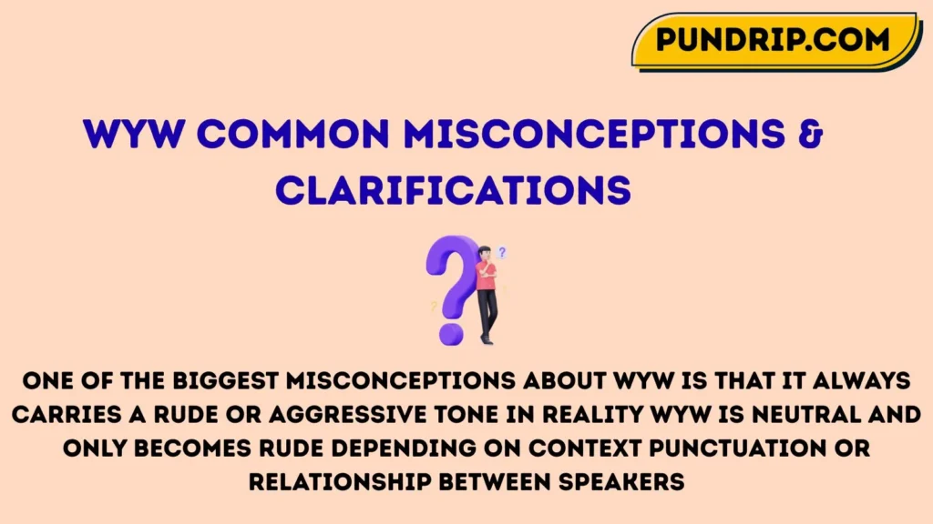 WYW Common Misconceptions & Clarifications