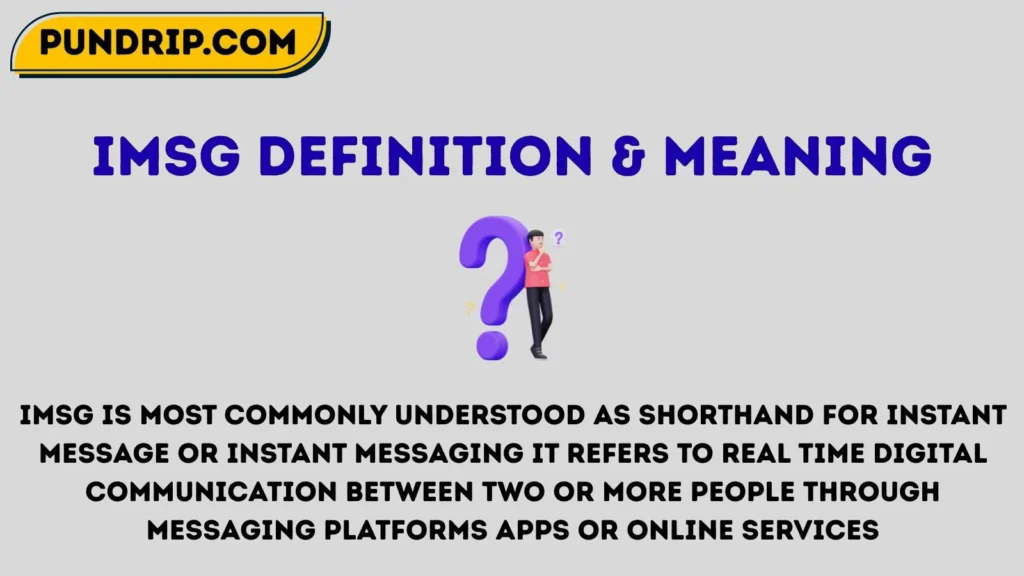 imsg Definition & Meaning