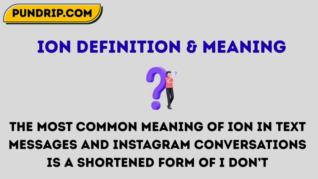 ion Definition & Meaning