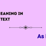 ash meaning in text