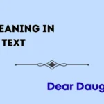 dd meaning in text