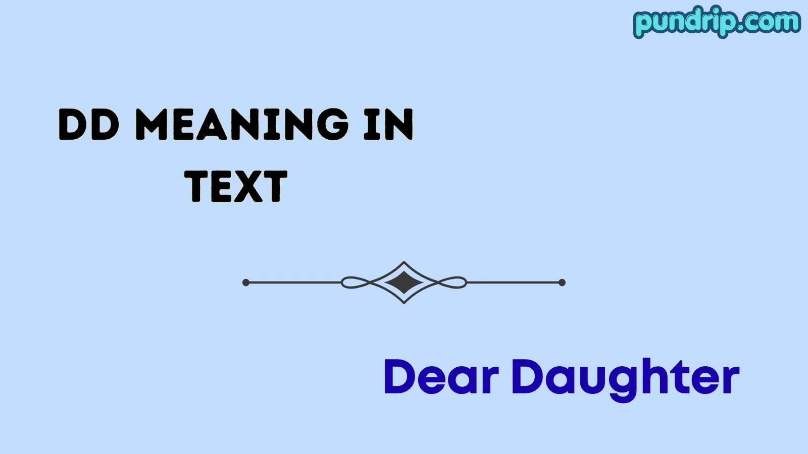 dd meaning in text