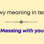 fwy meaning in text