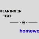 hw meaning in text