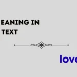 luv meaning in text
