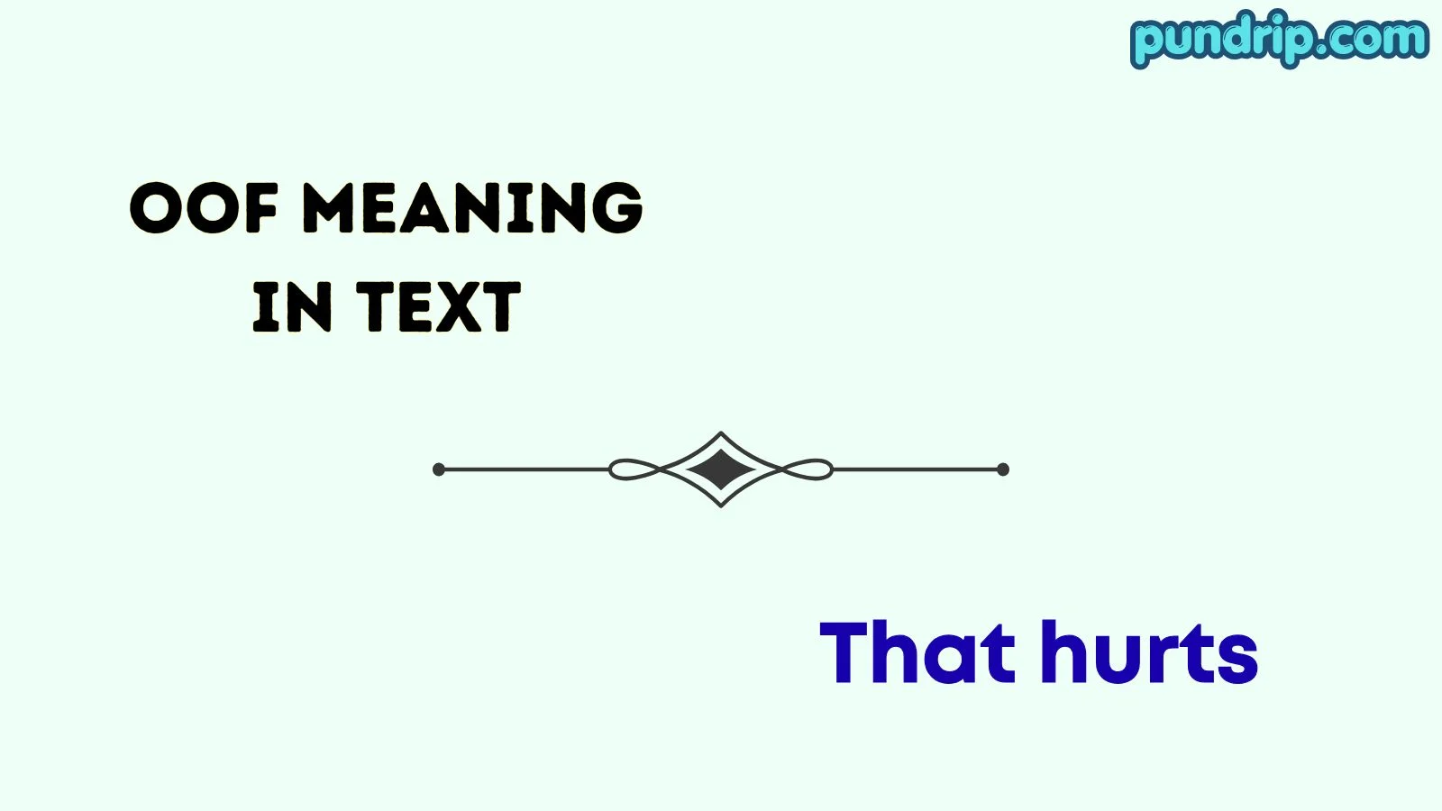 oof meaning in text