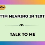 ttm meaning in text