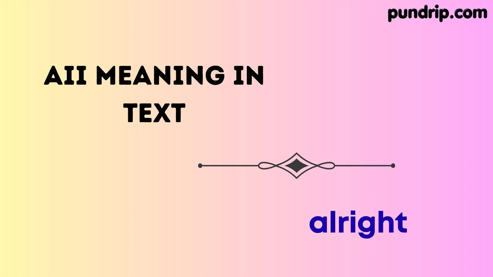 aii meaning in text