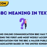 bbc meaning in text