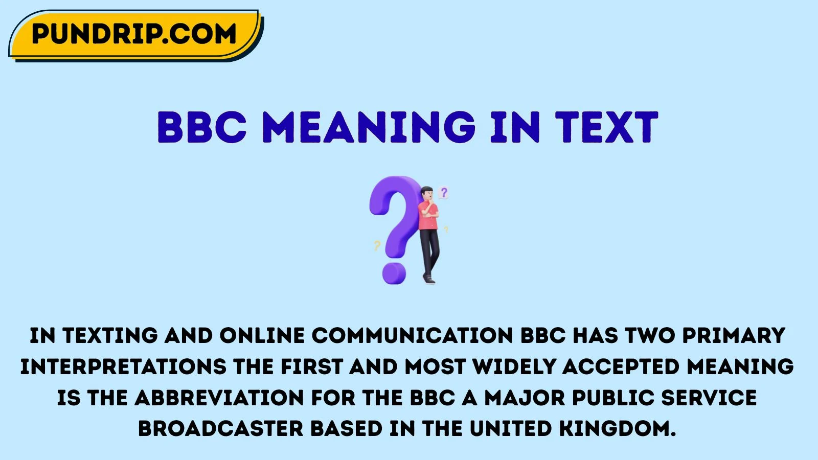 bbc meaning in text