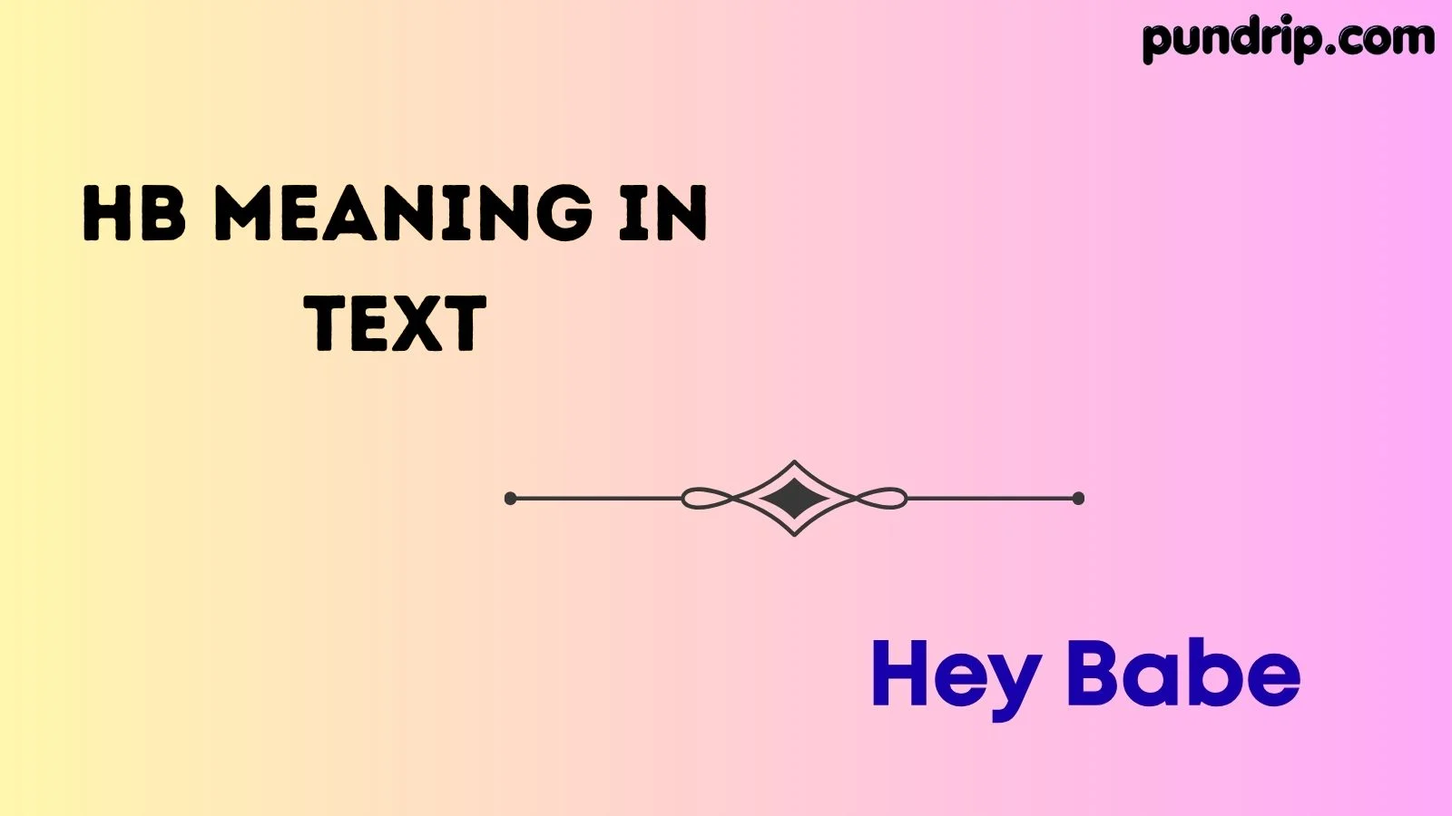 HB meaning in text