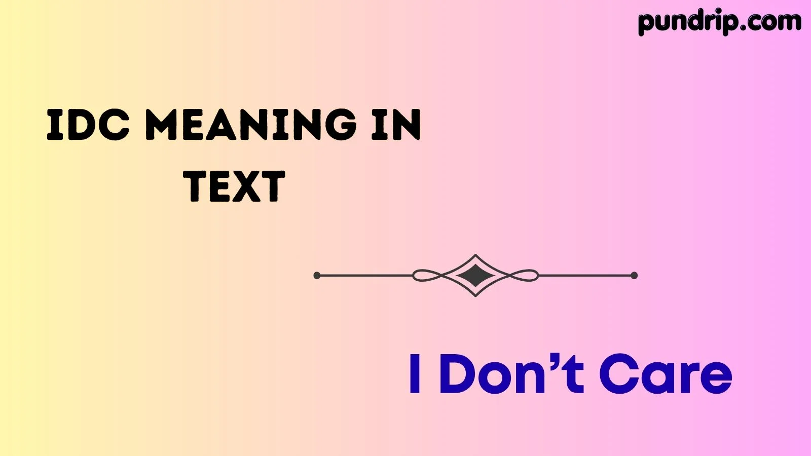 IDC meaning in text