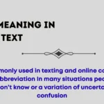 ionk meaning in text