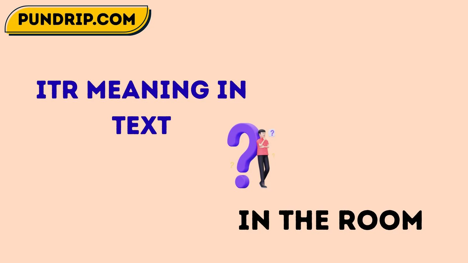 ITR meaning in text