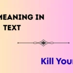 kys meaning in text