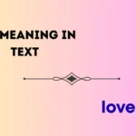 luv meaning in text