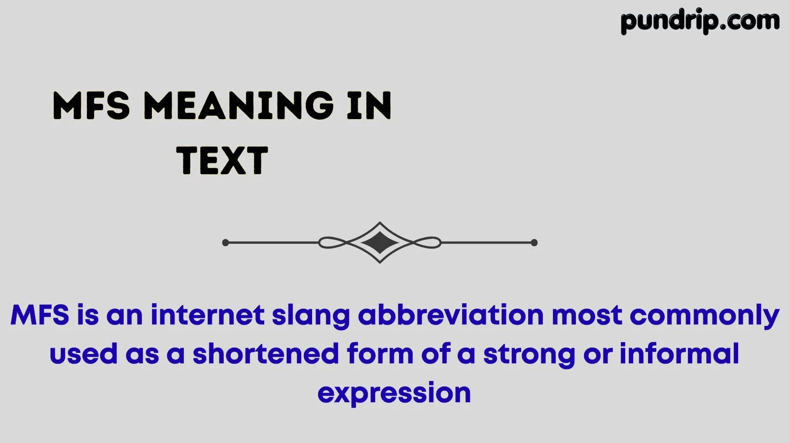 mfs meaning in text