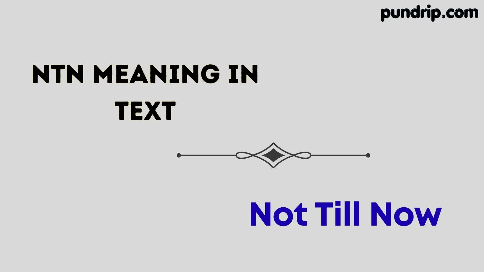 NTN meaning in text