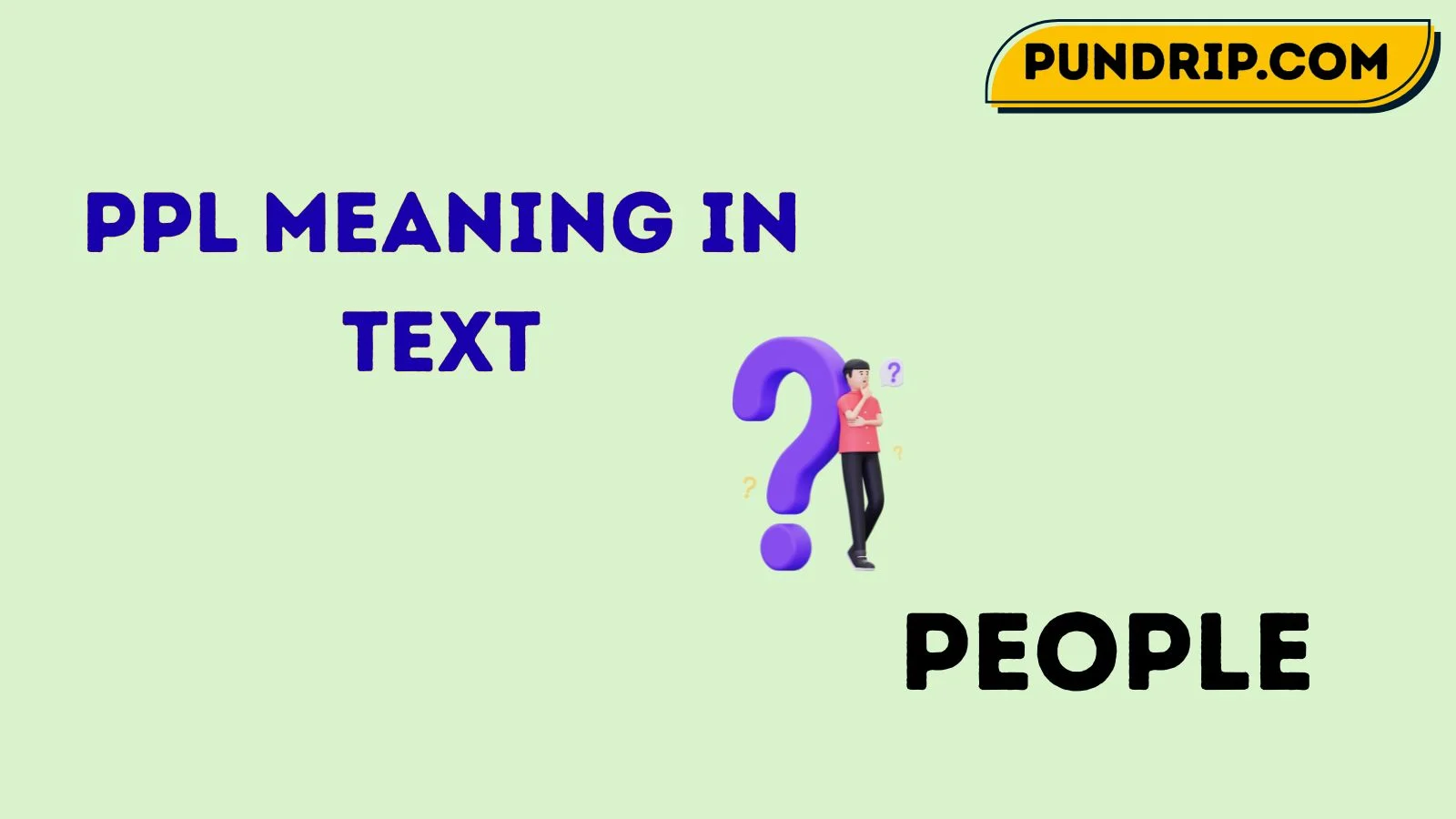 ppl meaning in text