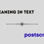PS meaning in text