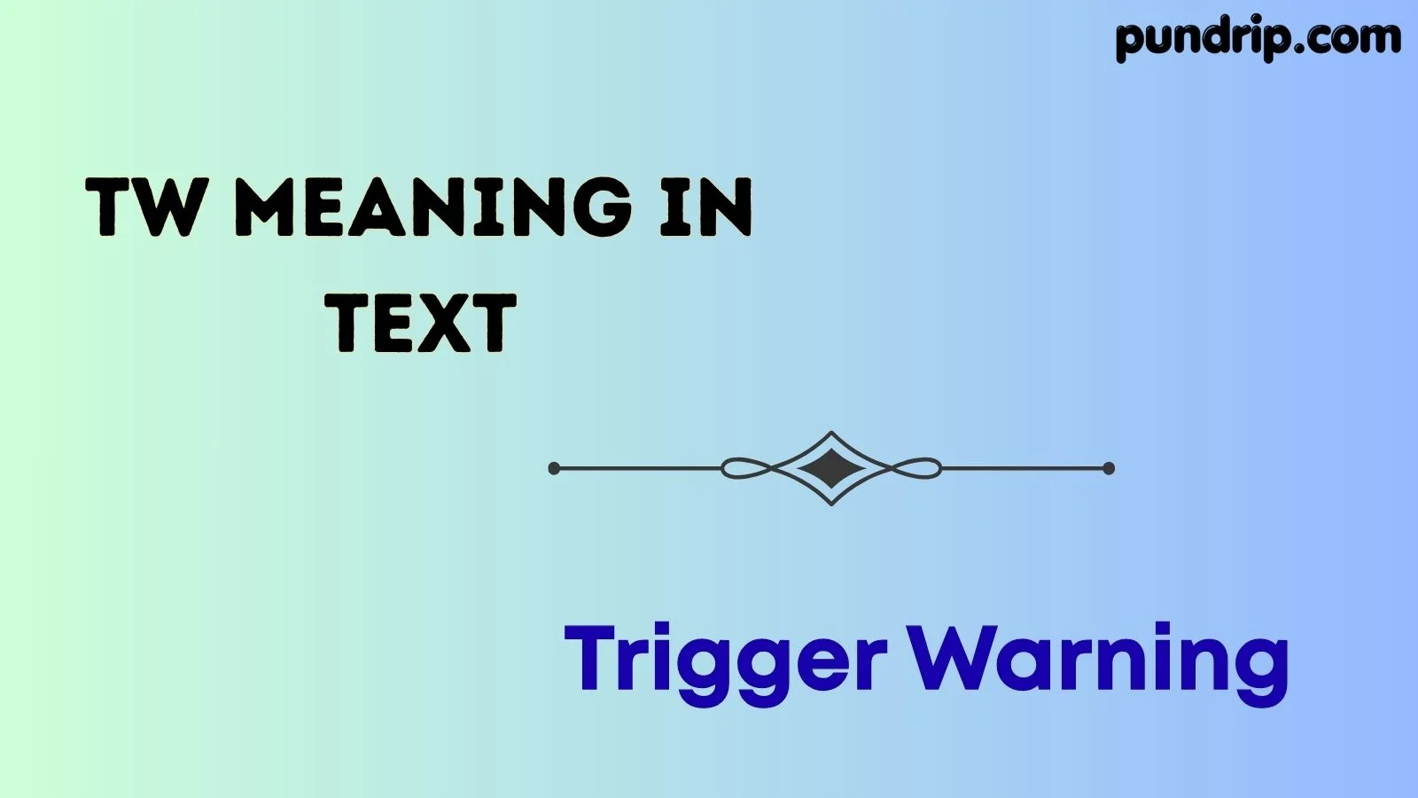TW meaning in text