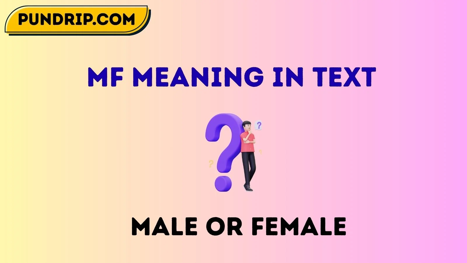MF meaning in text