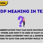 WDP meaning in text